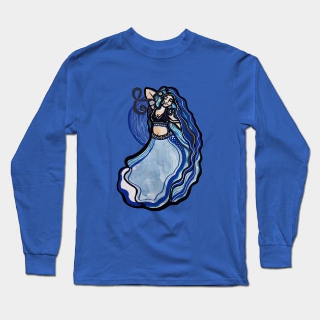 Belly Dancer Long Sleeve T-Shirt by bubbsnugg